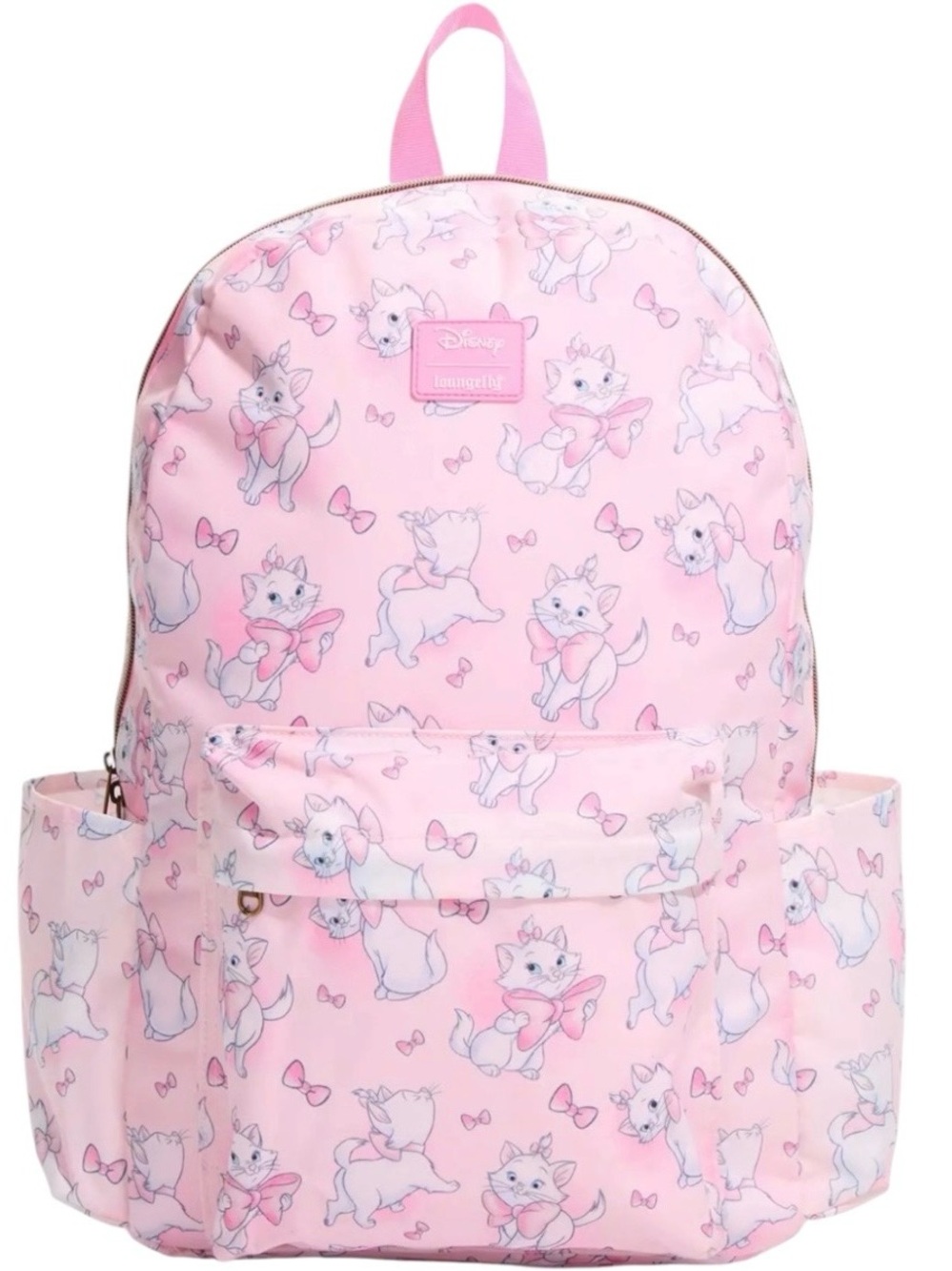 Disney Loungefly Aristocats Marie Pink Backpack Pastel Bow 17” School Bag